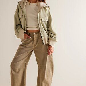 We The Free Good Luck Mid-Rise Barrel Jeans